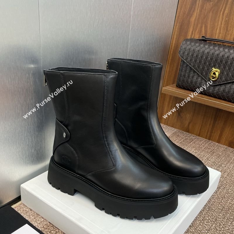 Celine Leather Ankle Boots 4.5cm Black 2025 CE082602 (JC-250826073)