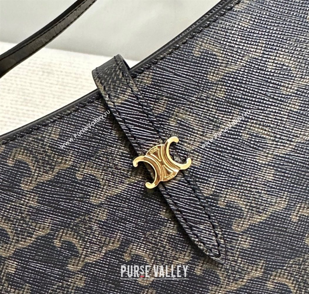 Celine Tina Shoulder Bag in Triomphe Canvas Brown 2025 123052 (BL-250930028)