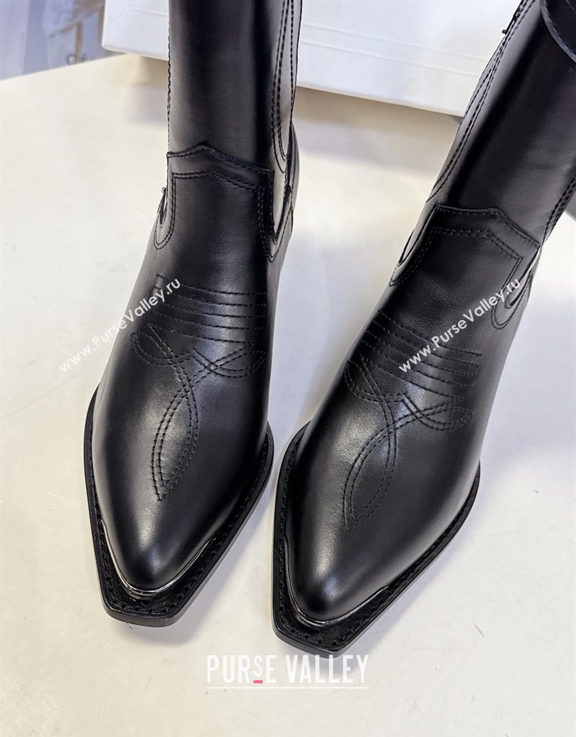 Celine Calfskin Leather Heel Ankle Boots 5cm 2025 CE102401 (MD-251024031)