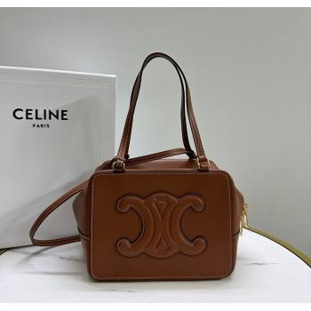 Celine Folded Shoulder Bag in Calfskin Leather Brown 2025 111383 (BL-251124043)