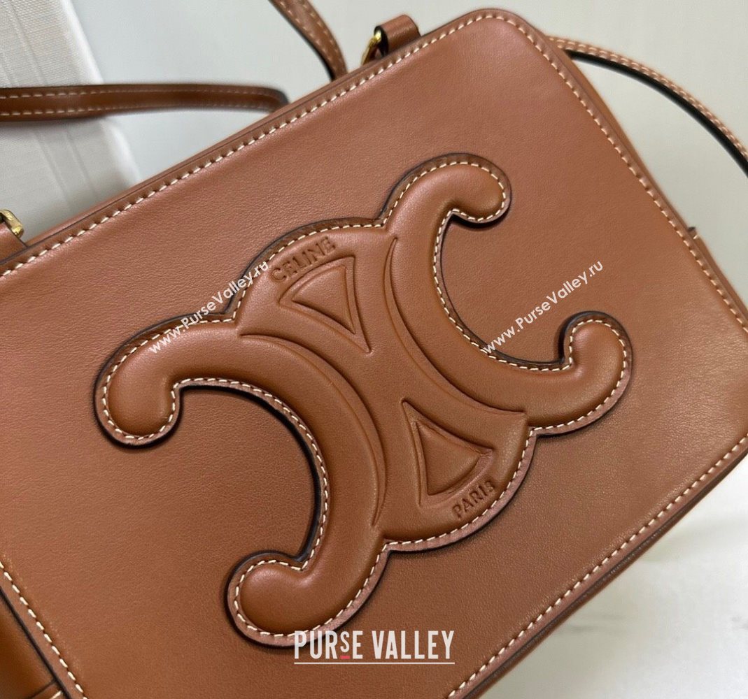 Celine Folded Shoulder Bag in Calfskin Leather Brown 2025 111383 (BL-251124043)