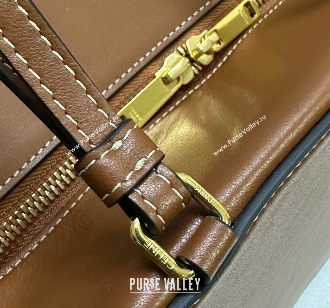 Celine Folded Shoulder Bag in Calfskin Leather Brown 2025 111383 (BL-251124043)