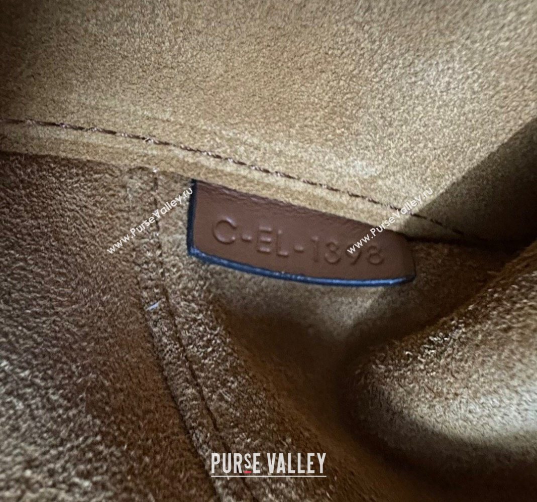 Celine Folded Shoulder Bag in Calfskin Leather Brown 2025 111383 (BL-251124043)