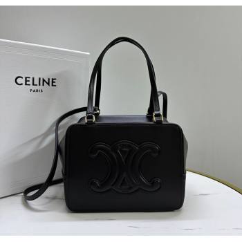 Celine Folded Shoulder Bag in Calfskin Leather Black 2025 111383 (BL-251124044)
