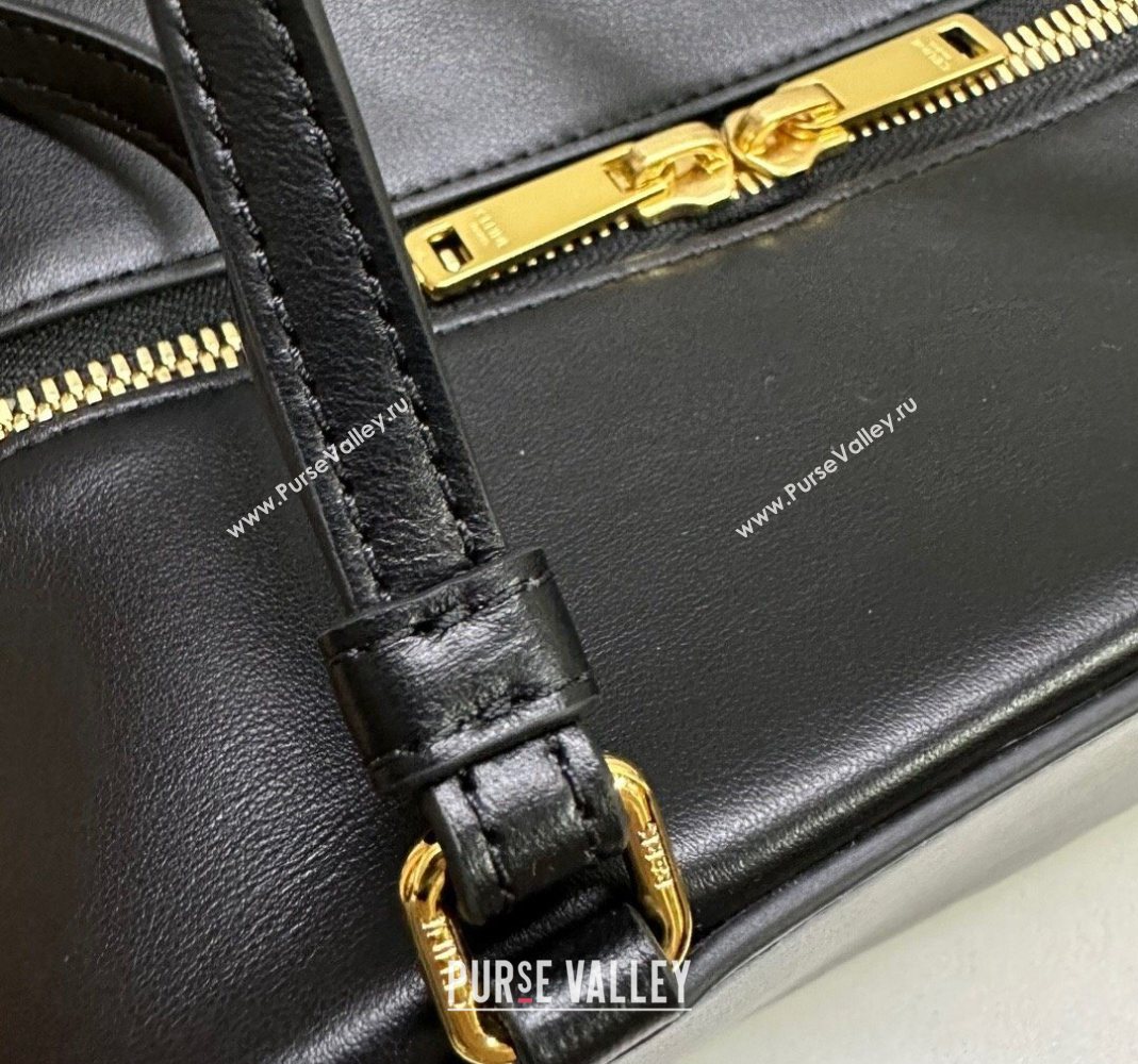 Celine Folded Shoulder Bag in Calfskin Leather Black 2025 111383 (BL-251124044)