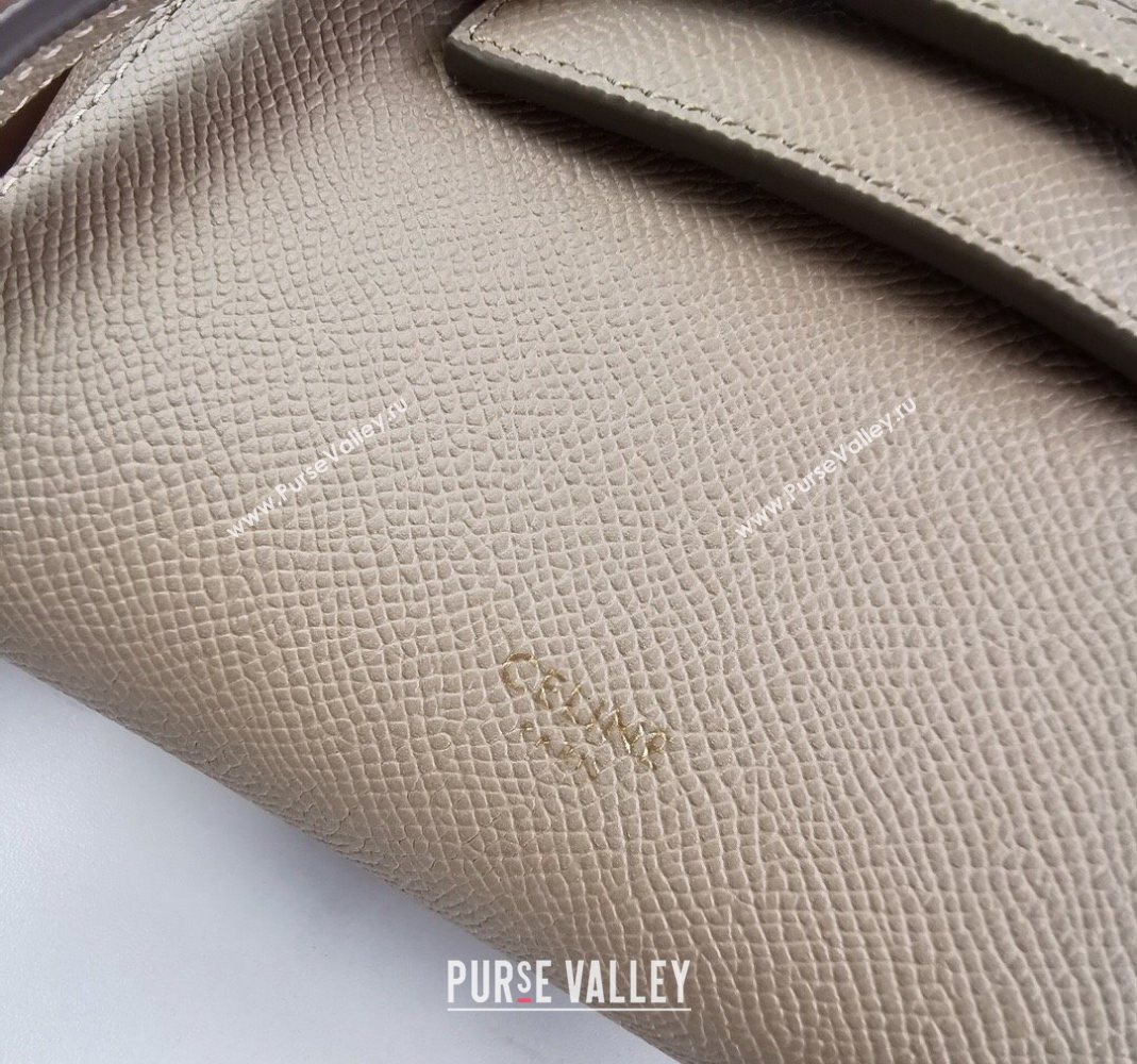 Celine Belt Pico Mini Bag in Grained Leather Beige 2025 194263 (BL-251124031)