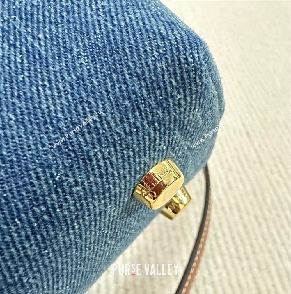 Celine Teen Nino Bag in Triomphe Denim Blue 2025 118112 (BL-251124053)