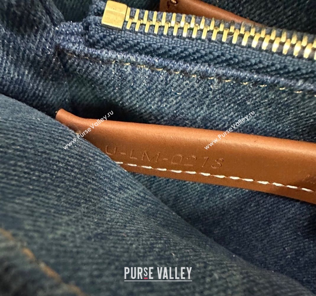 Celine Teen Nino Bag in Triomphe Denim Blue 2025 118112 (BL-251124053)