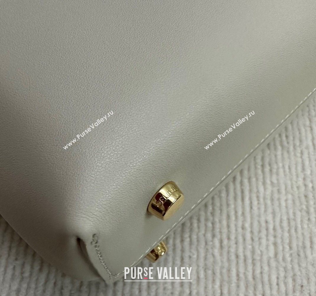 Celine Medium Nino Top Handle bag in Smooth Calfskin Light Beige 2025 117523 (BL-251124056)