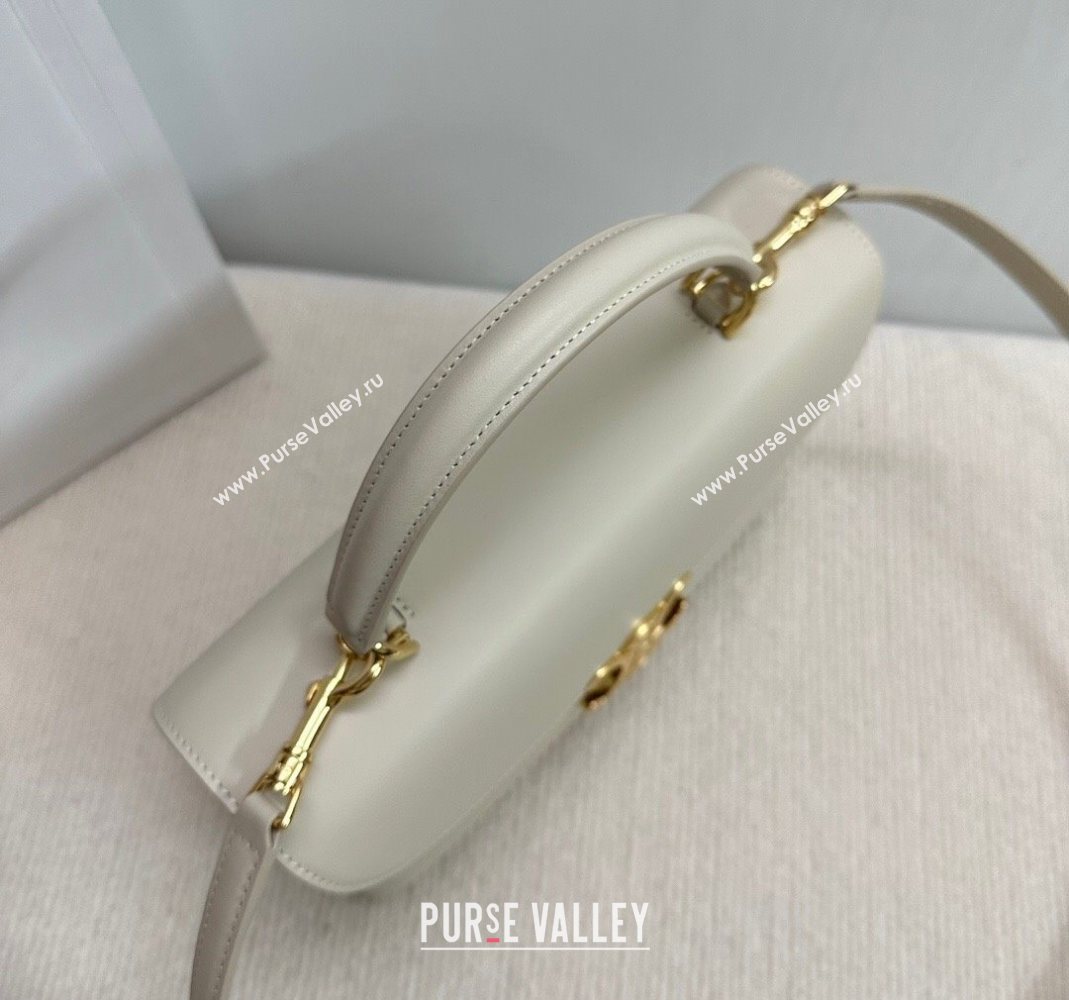 Celine Medium Nino Top Handle bag in Smooth Calfskin Light Beige 2025 117523 (BL-251124056)