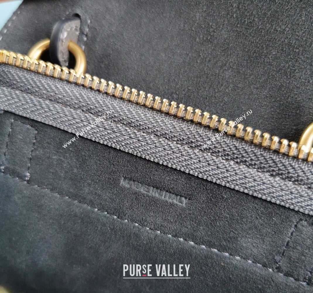 Celine Belt Pico Mini Bag in Grained Leather Grey 2025 194263 (BL-251124032)