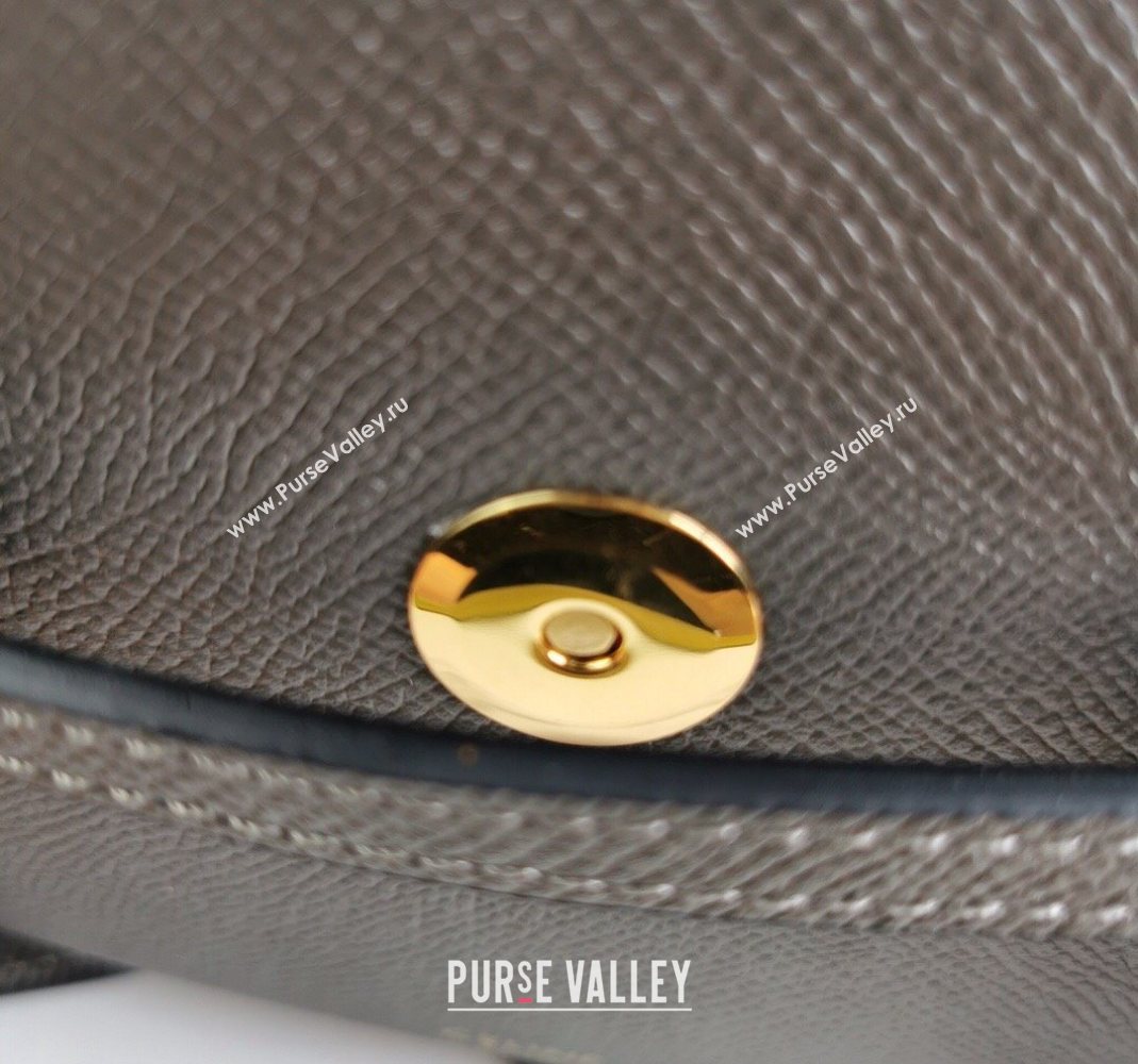 Celine Belt Pico Mini Bag in Grained Leather Grey 2025 194263 (BL-251124032)