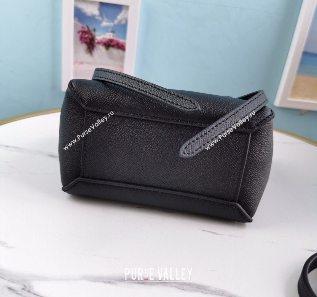 Celine Belt Pico Mini Bag in Grained Leather Black 2025 194263 (BL-251124033)