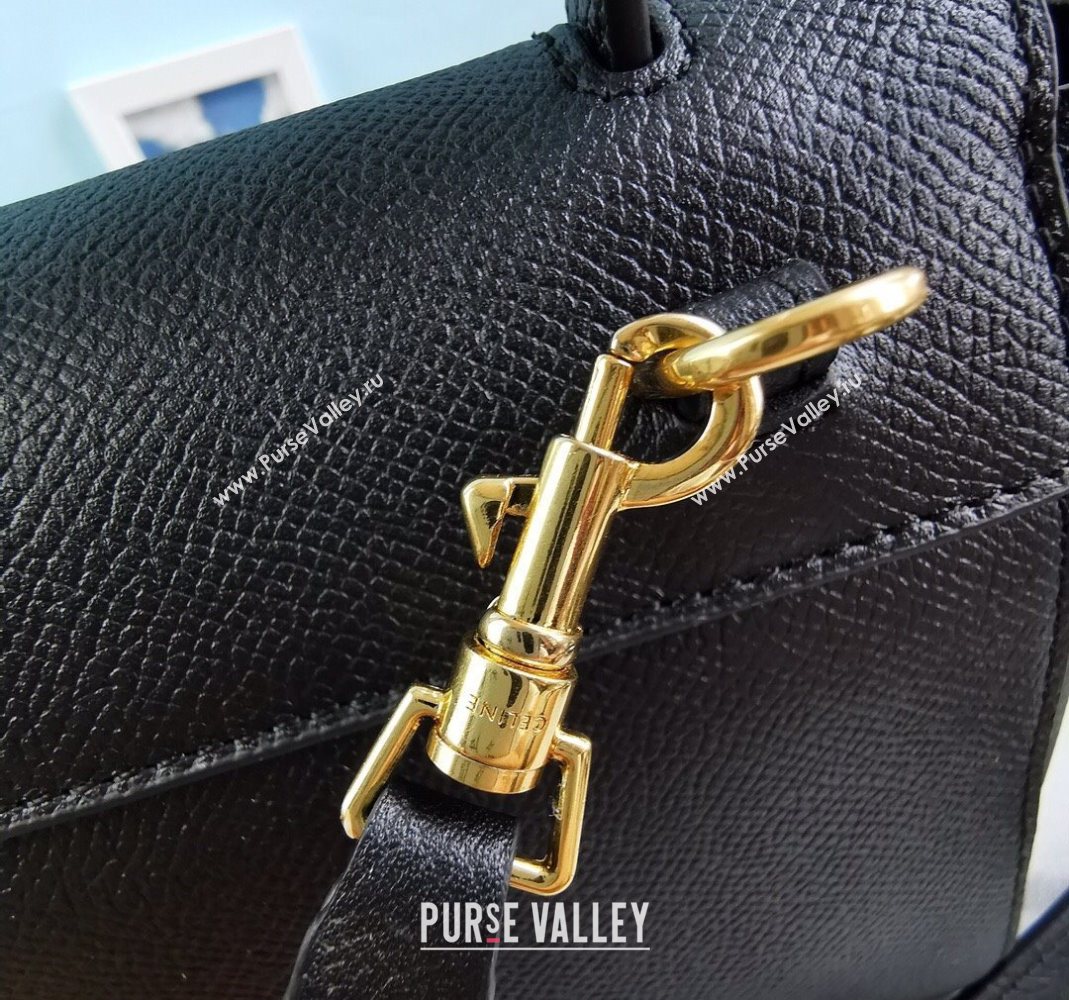 Celine Belt Pico Mini Bag in Grained Leather Black 2025 194263 (BL-251124033)