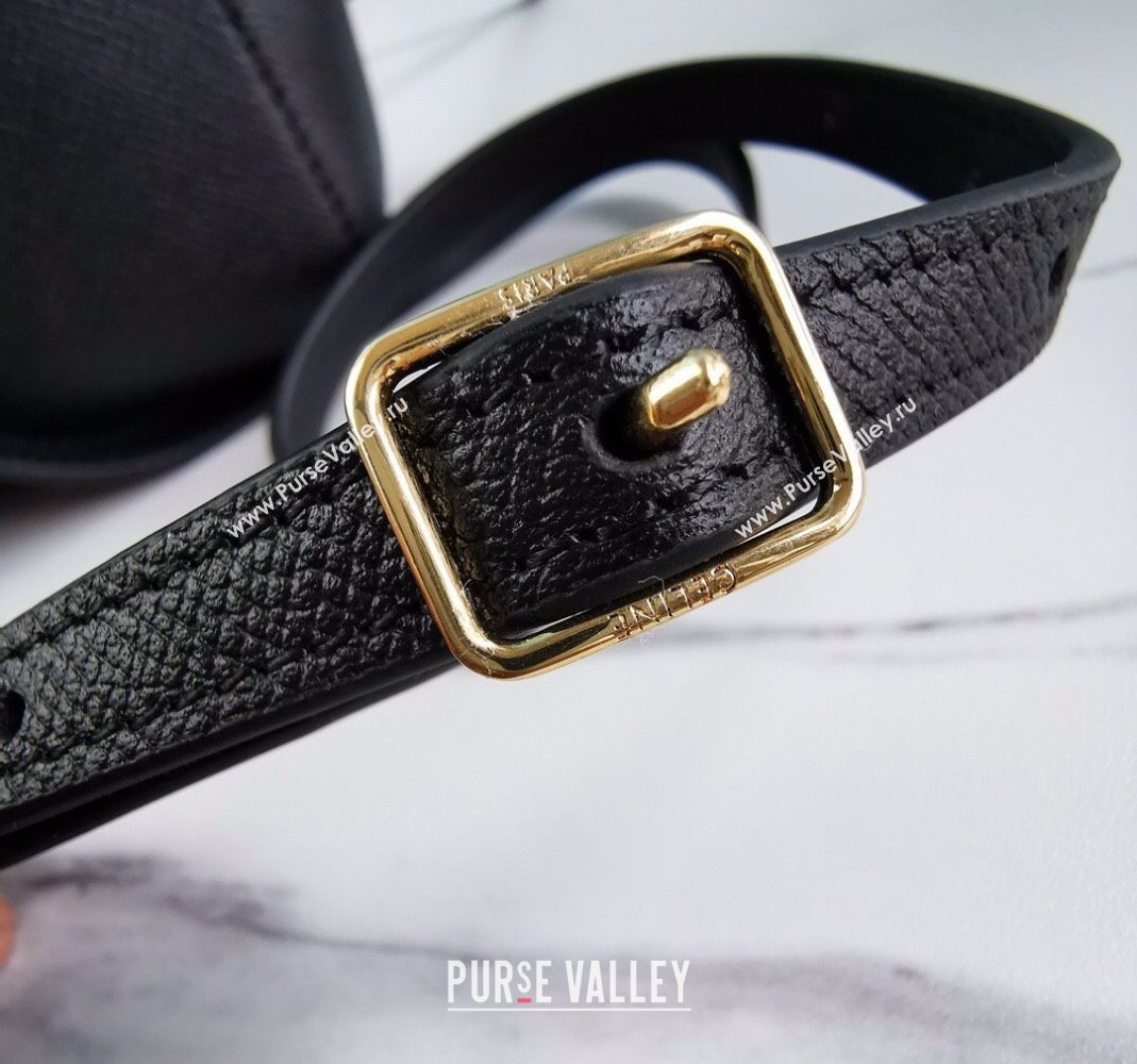 Celine Belt Pico Mini Bag in Grained Leather Black 2025 194263 (BL-251124033)