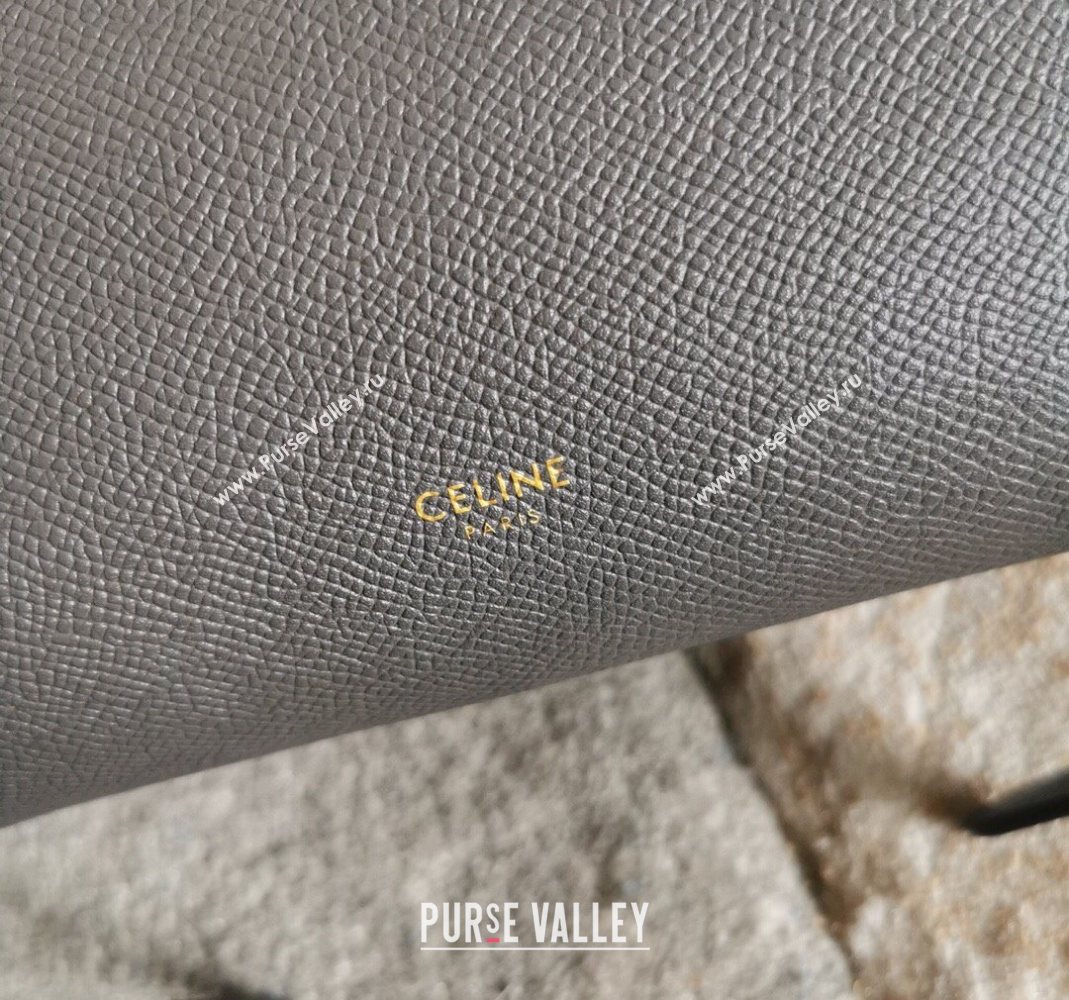 Celine Belt Pico Nano Bag in Grained Leather Grey 2025 189003 (BL-251124035)