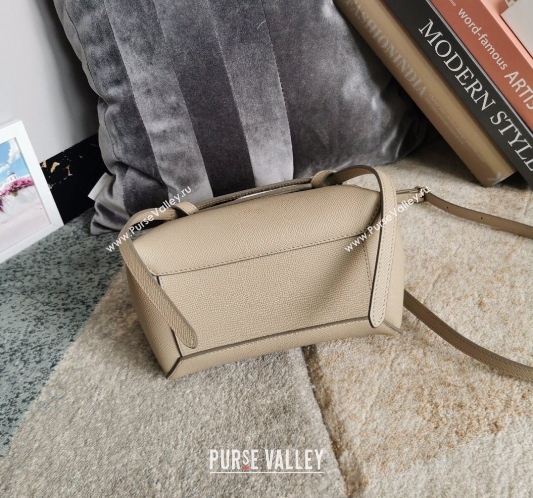 Celine Belt Pico Nano Bag in Grained Leather Beige 2025 189003 (BL-251124037)