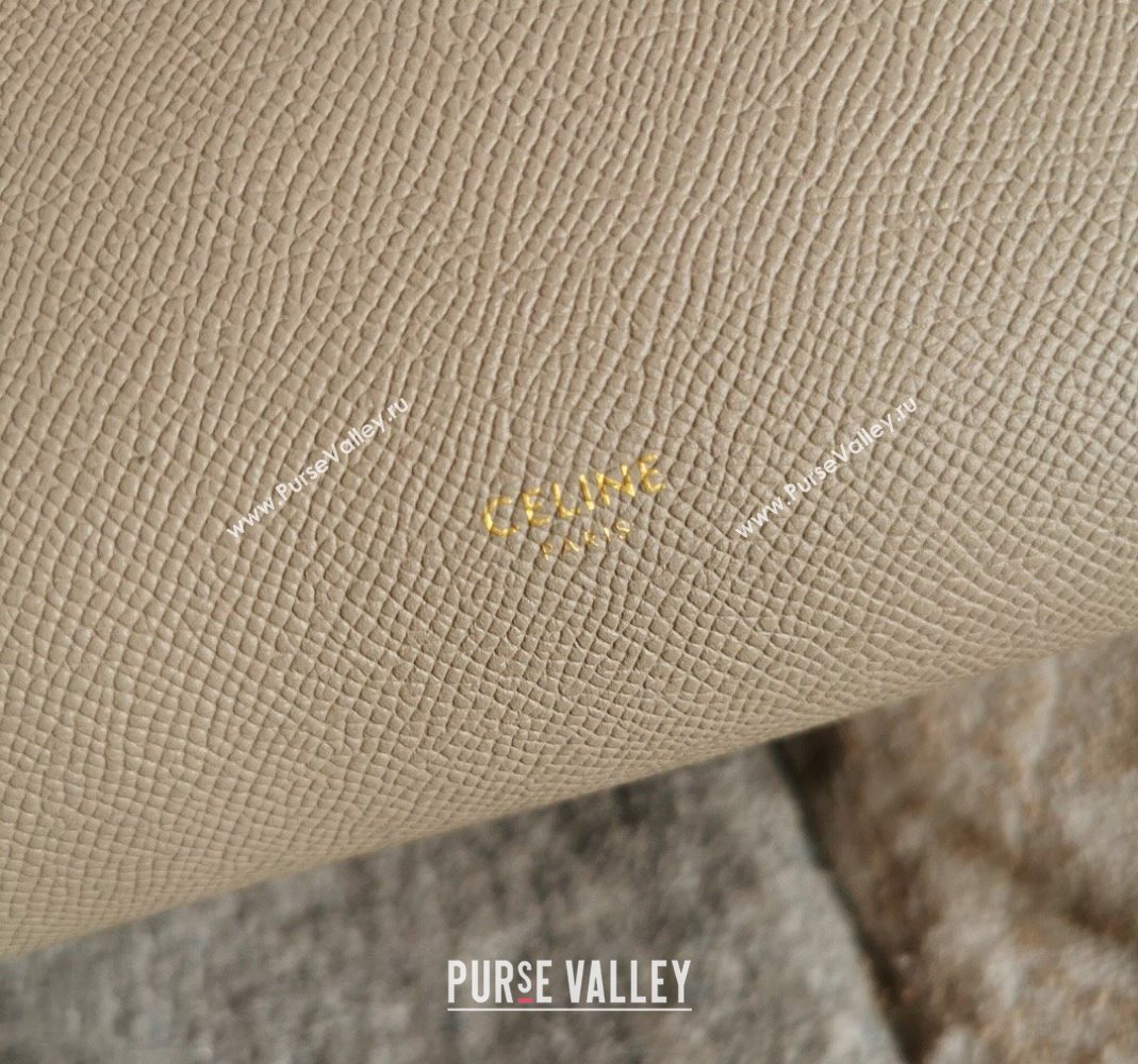 Celine Belt Pico Nano Bag in Grained Leather Beige 2025 189003 (BL-251124037)