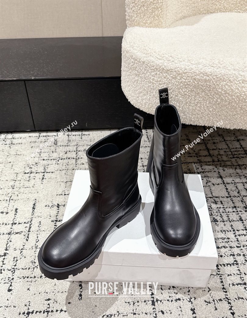 Celine Margaret Ankle Boots 3.5cm in Calfskin Leather Black 2025 1209 (MD-251209055)