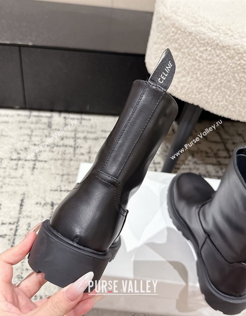 Celine Margaret Ankle Boots 3.5cm in Calfskin Leather Black 2025 1209 (MD-251209055)