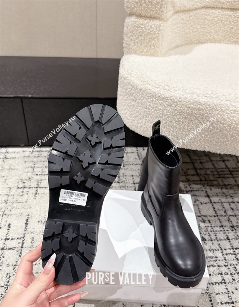 Celine Margaret Ankle Boots 3.5cm in Calfskin Leather Black 2025 1209 (MD-251209055)