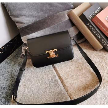 Celine Classique Triomphe Bag in Shiny Calfskin Leather 187366 Black/Gold 2026 (BL-260121041)