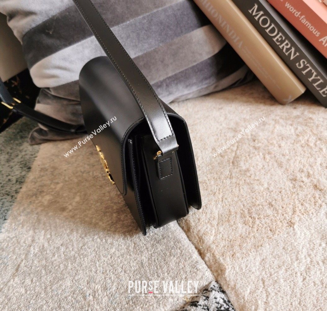 Celine Classique Triomphe Bag in Shiny Calfskin Leather 187366 Black/Gold 2026 (BL-260121041)