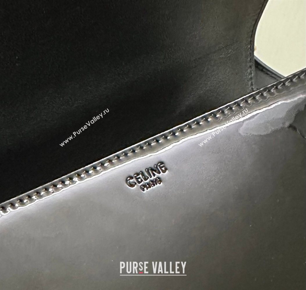 Celine Classique Triomphe Bag in Patent Calfskin Leather 187366 Black/Gold 2026 (BL-260121042)