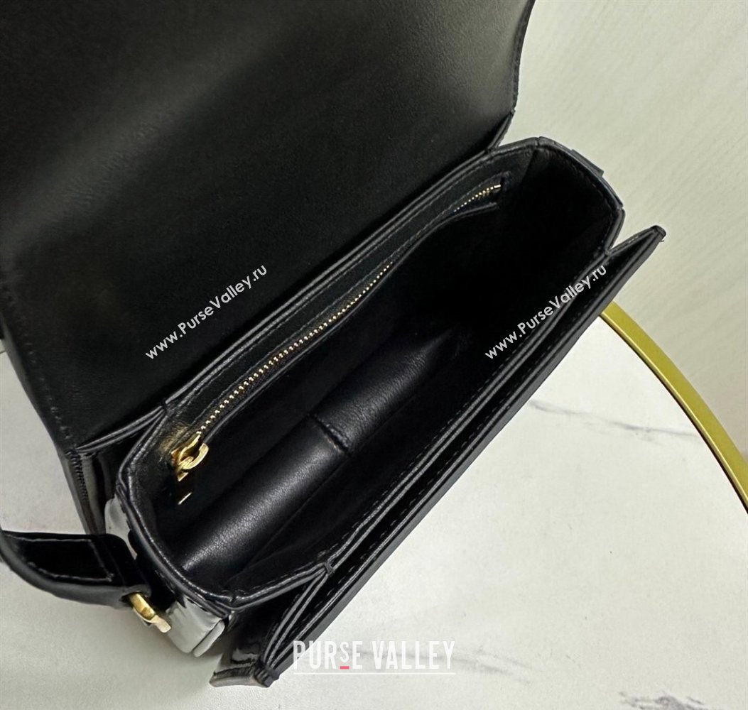 Celine Teen Triomphe Mini Bag in Patent Calfskin Leather 188423 Black/Gold 2026 (BL-260121022)