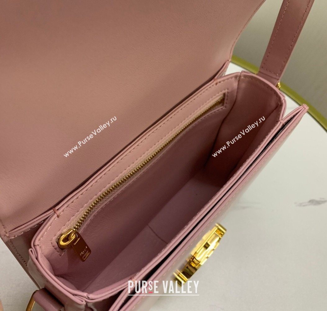 Celine Teen Triomphe Mini Bag in Shiny Calfskin Leather 188423 Sakura Pink 2026 (BL-260121026)