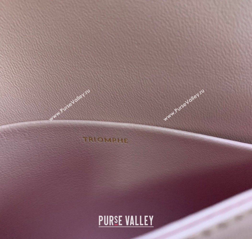 Celine Teen Triomphe Mini Bag in Shiny Calfskin Leather 188423 Sakura Pink 2026 (BL-260121026)