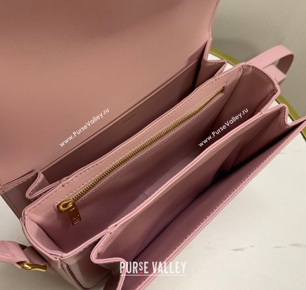 Celine Classique Triomphe Bag in Shiny Calfskin Leather 187366 Sakura Pink 2026 (BL-260121046)