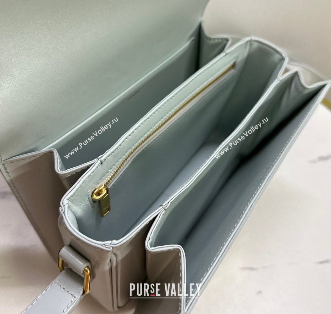 Celine Classique Triomphe Bag in Shiny Calfskin Leather 187366 Soft Blue 2026 (BL-260121050)