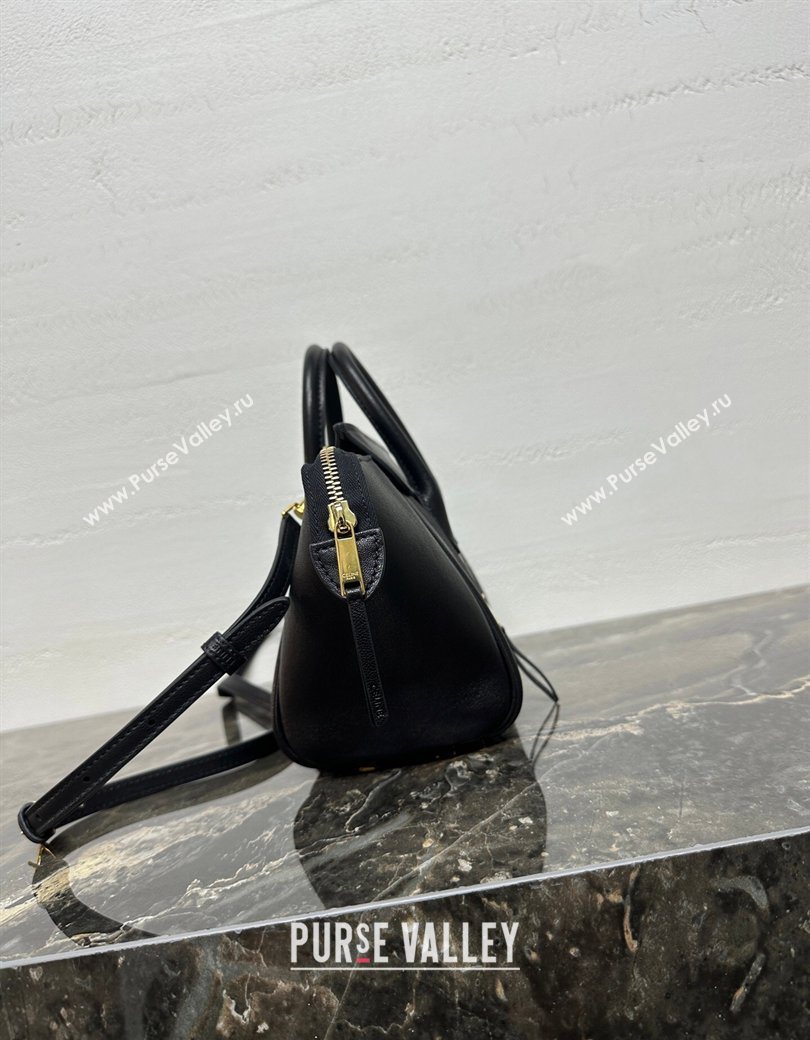 Celine Small New Luggage in Supple Shiny Lambskin 124213 Black 2025 (BL-260121057)