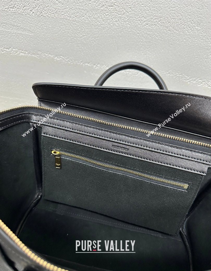 Celine Small New Luggage in Supple Shiny Lambskin 124213 Black 2025 (BL-260121057)