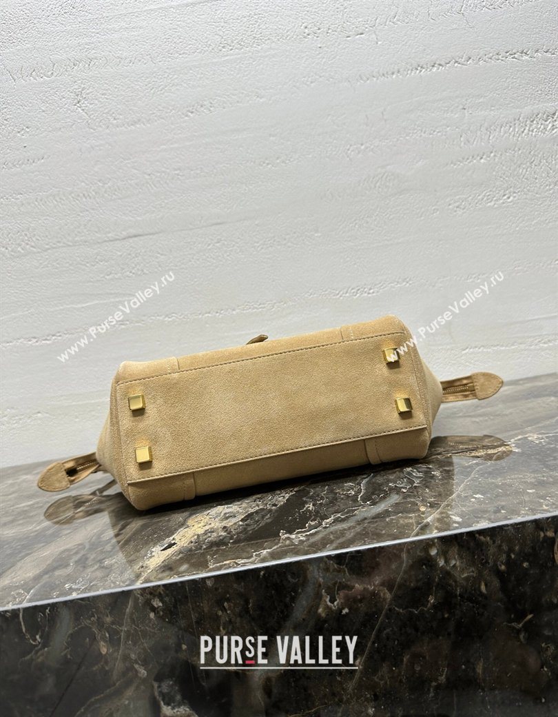 Celine Small New Luggage in Suede Beige 124213 2025 (BL-260121060)