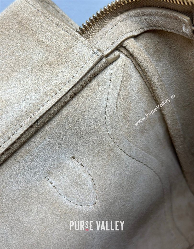 Celine Small New Luggage in Suede Beige 124213 2025 (BL-260121060)