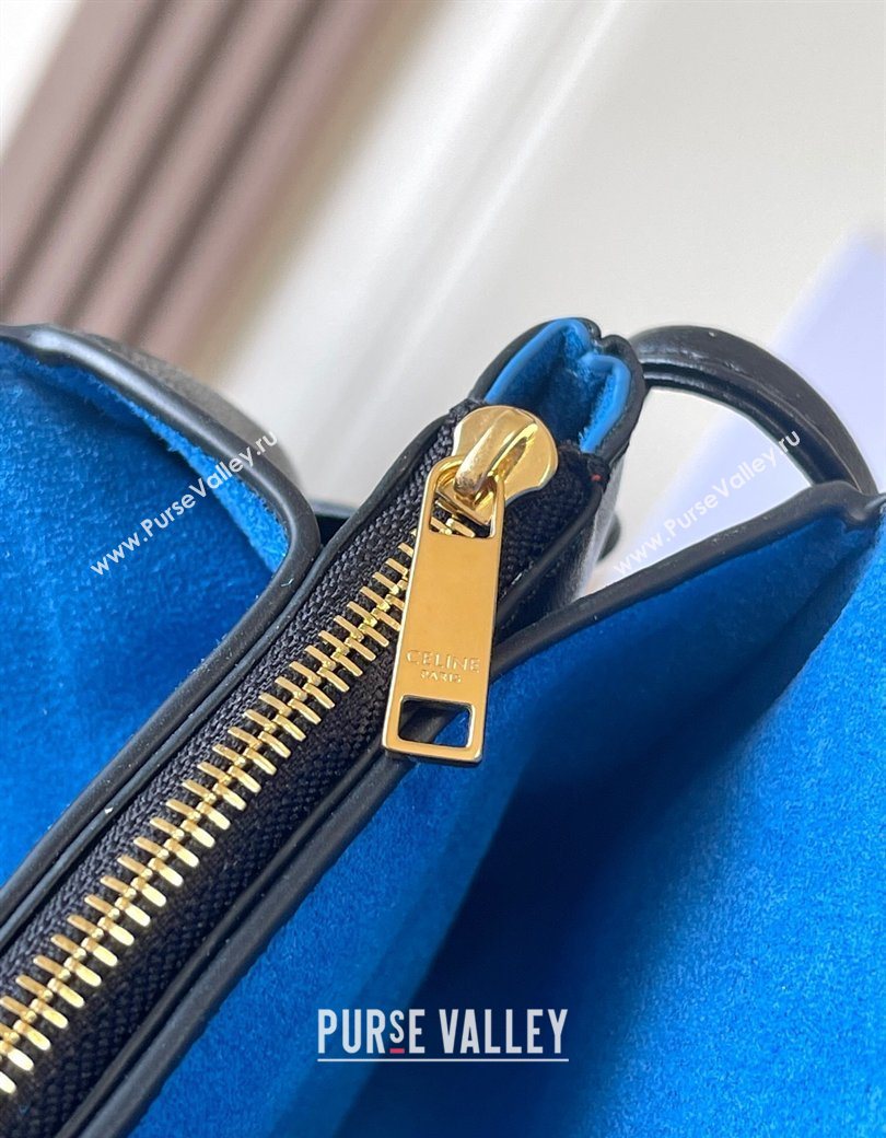 Celine Trio Flap Bag in Smooth Lambskin Leather Black 2026 10P862 (BL-260121003)