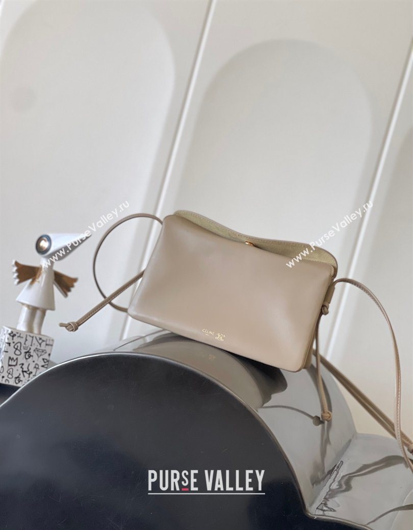 Celine Trio Flap Bag in Smooth Lambskin Leather Safari Beige 2026 10P862 (BL-260121004)