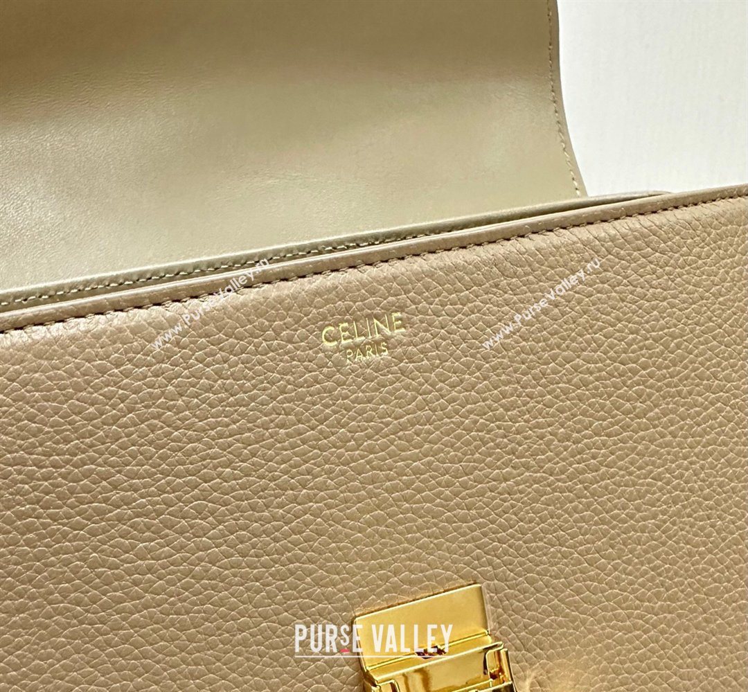 Celine Teen Nino Bag in Grained Supple Calfskin Smoked Brown 2026 118113 (BL-260411010)