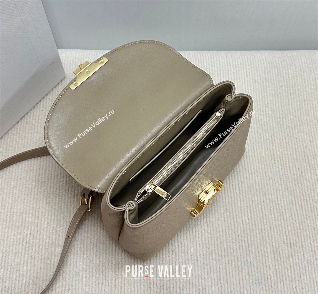 Celine Teen Nino Bag in Grained Supple Calfskin Smoked Brown 2026 118113 (BL-260411010)