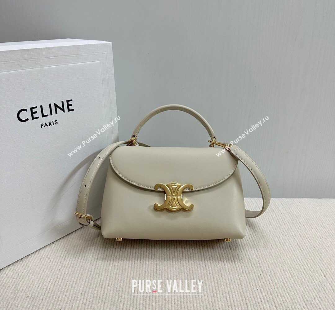 Celine Teen Nino Bag in Smooth Supple Calfskin Light Beige 2026 118113 (BL-260411013)