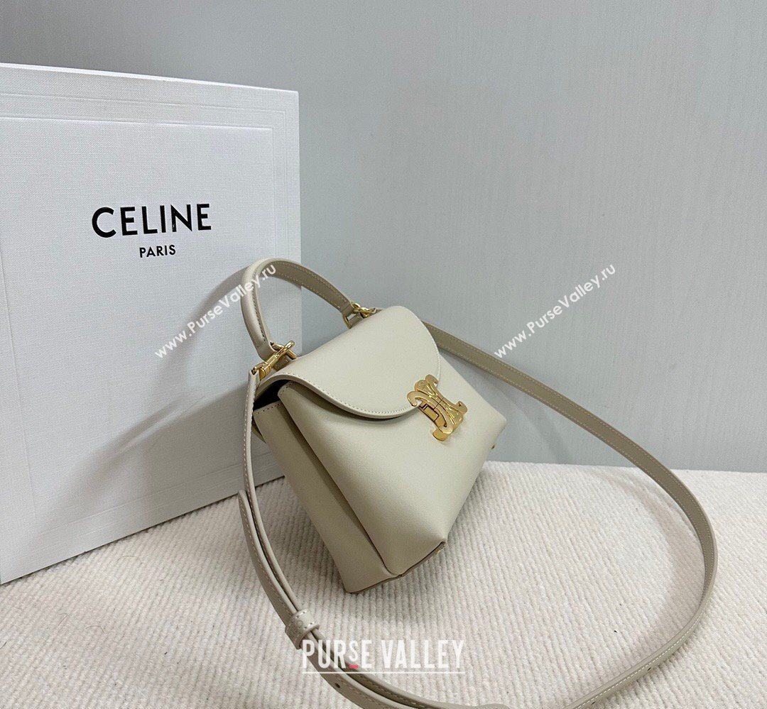 Celine Teen Nino Bag in Smooth Supple Calfskin Light Beige 2026 118113 (BL-260411013)