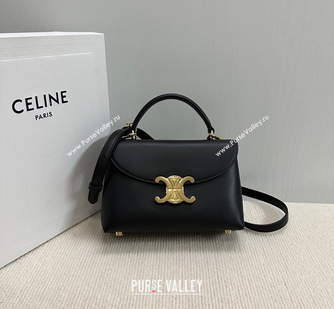 Celine Teen Nino Bag in Smooth Supple Calfskin Black 2026 118113 (BL-260411015)