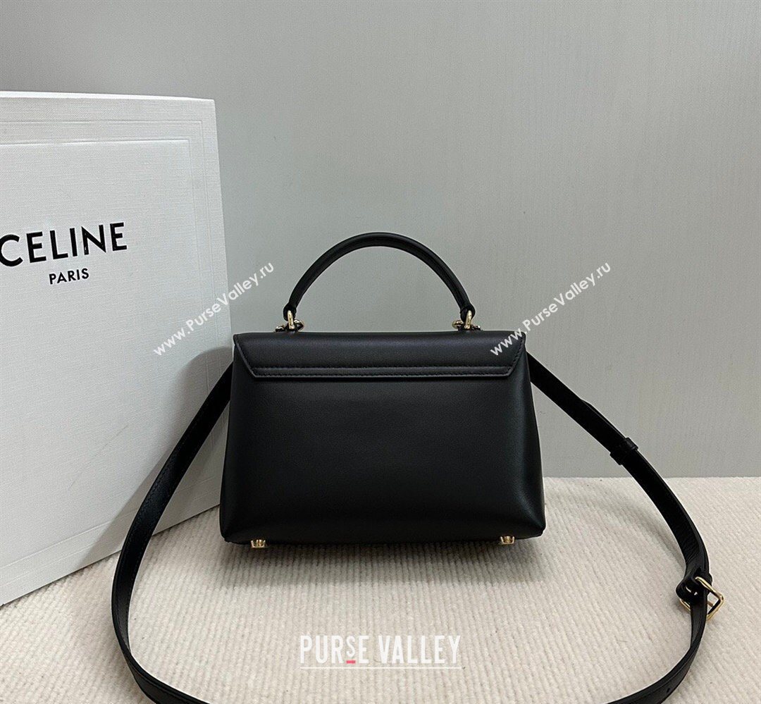 Celine Teen Nino Bag in Smooth Supple Calfskin Black 2026 118113 (BL-260411015)