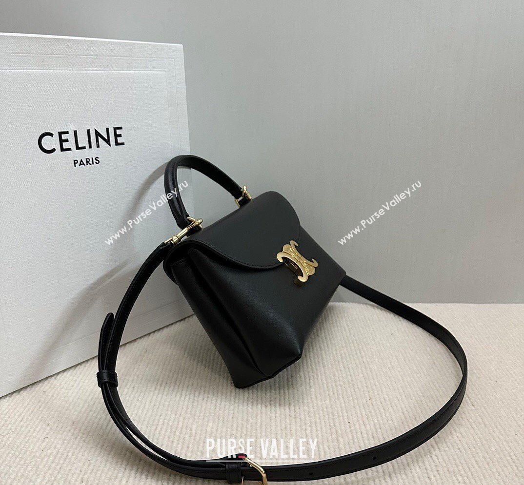 Celine Teen Nino Bag in Smooth Supple Calfskin Black 2026 118113 (BL-260411015)
