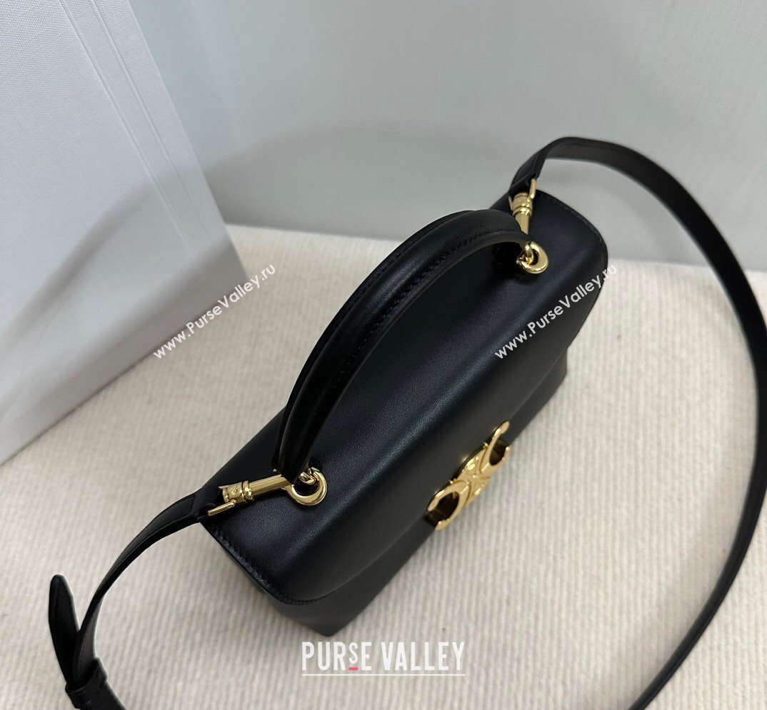 Celine Teen Nino Bag in Smooth Supple Calfskin Black 2026 118113 (BL-260411015)