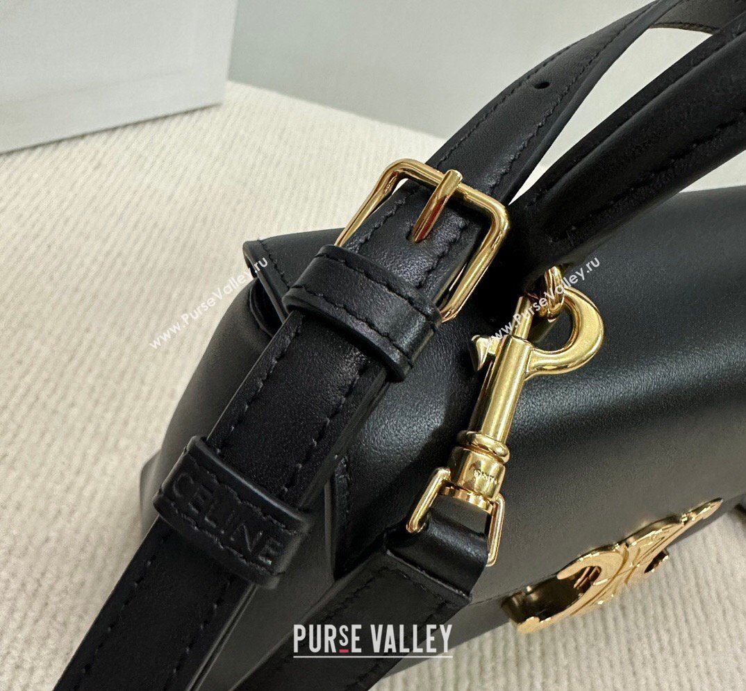 Celine Teen Nino Bag in Smooth Supple Calfskin Black 2026 118113 (BL-260411015)