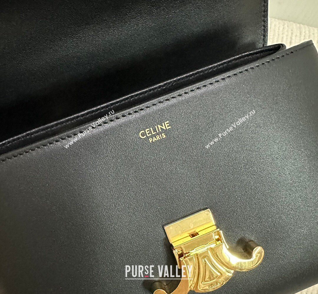 Celine Teen Nino Bag in Smooth Supple Calfskin Black 2026 118113 (BL-260411015)