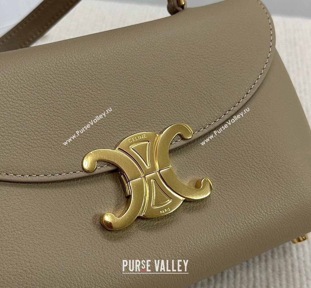 Celine Teen Nino Bag in Grained Supple Calfskin Cappuccino 2026 118113 (BL-260411016)